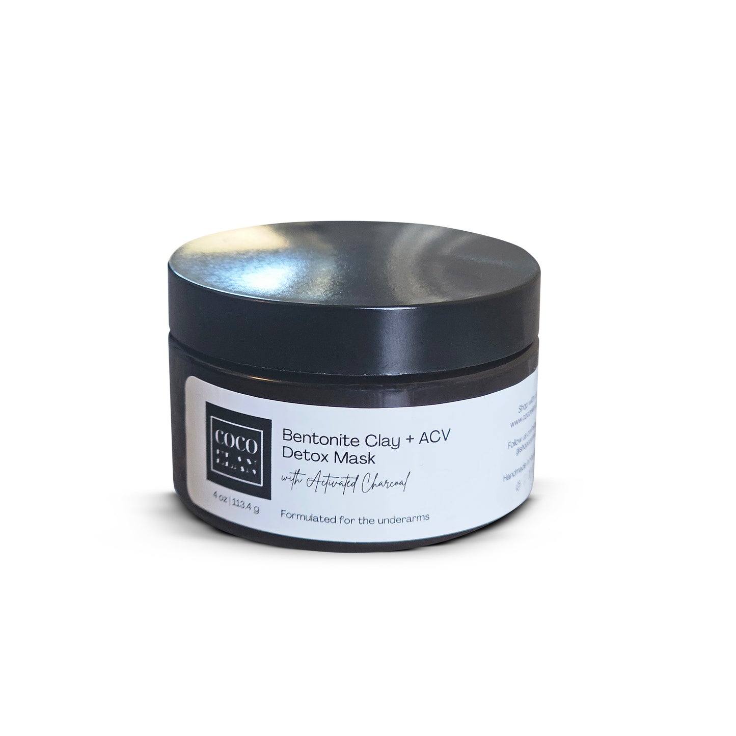 Bentonite Clay + ACV Detox Mask with Activated Charcoal Powder